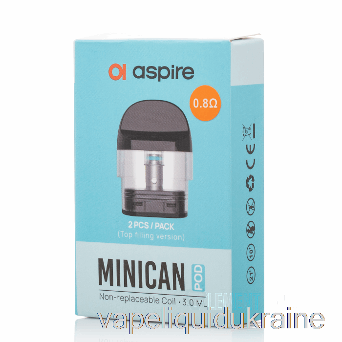 Vape Ukraine Aspire MINICAN Replacement Pods 3mL Refillable MINICAN Pods